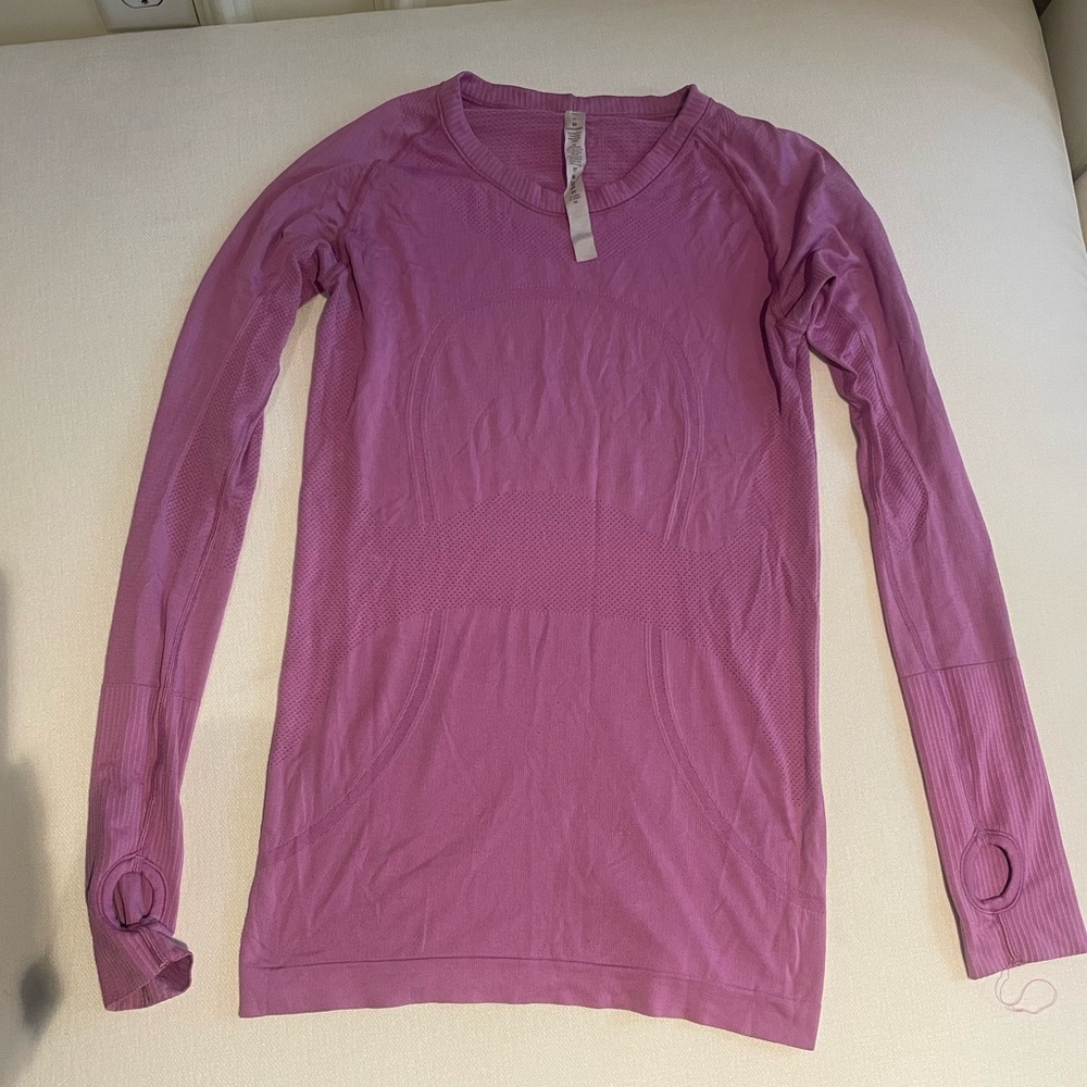 Lululemon Athletica Pink Long Sleeve Top